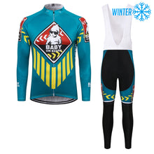 Load image into Gallery viewer, Thriller Rider Sports Bicycle Clothing Mens Cycling Jackets and Bib Tights Winter Kit(Baby on Board)
