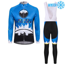 Load image into Gallery viewer, Thriller Rider Sports Bicycle Clothing Mens Cycling Jackets and Bib Tights Winter Kit(The Devil is in Your Heart)
