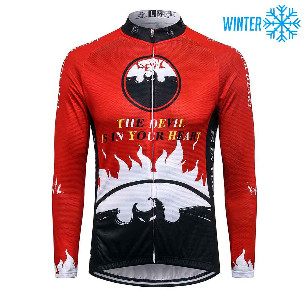 Thriller Rider Sports Bicycle Clothing Mens Cycling Jackets Winter(The Devil is in Your Heart)