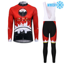 Load image into Gallery viewer, Thriller Rider Sports Bicycle Clothing Mens Cycling Jackets and Bib Tights Winter Kit(The Devil is in Your Heart)
