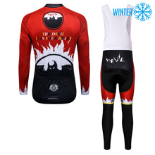 Load image into Gallery viewer, Thriller Rider Sports Bicycle Clothing Mens Cycling Jackets and Bib Tights Winter Kit(The Devil is in Your Heart)
