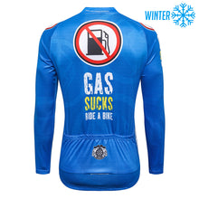 Load image into Gallery viewer, Thriller Rider Sports Bicycle Clothing Mens Cycling Jackets Winter(Gas Sucks Ride a Bike)
