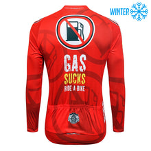 Load image into Gallery viewer, Thriller Rider Sports Bicycle Clothing Mens Cycling Jackets Winter(Gas Sucks Ride a Bike)
