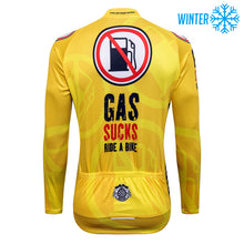 Load image into Gallery viewer, Thriller Rider Sports Bicycle Clothing Mens Cycling Jackets Winter(Gas Sucks Ride a Bike)
