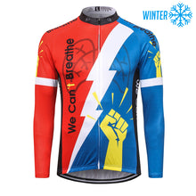 Load image into Gallery viewer, Thriller Rider Sports Bicycle Clothing Mens Cycling Jackets Winter(We Can&#39;t Breathe)
