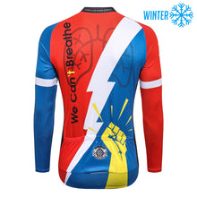 Load image into Gallery viewer, Thriller Rider Sports Bicycle Clothing Mens Cycling Jackets Winter(We Can&#39;t Breathe)
