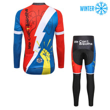 Load image into Gallery viewer, Thriller Rider Sports Bicycle Clothing Mens Cycling Jackets and Tights Winter Kit(We Can&#39;t Breathe)
