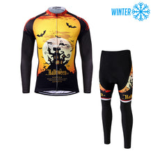 Load image into Gallery viewer, Thriller Rider Sports Bicycle Clothing Mens Cycling Jackets and Tights Winter Kit(Ghost Castle)
