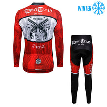 Load image into Gallery viewer, Thriller Rider Sports Bicycle Clothing Mens Cycling Jackets and Tights Winter Kit(Don&#39;t Cread on Me)
