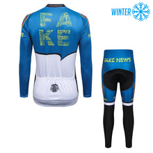 Load image into Gallery viewer, Thriller Rider Sports Bicycle Clothing Mens Cycling Jackets and Tights Winter Kit(Fake News)
