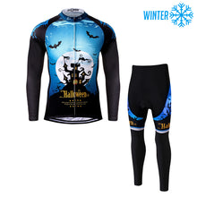 Load image into Gallery viewer, Thriller Rider Sports Bicycle Clothing Mens Cycling Jackets and Tights Winter Kit(Ghost Castle)
