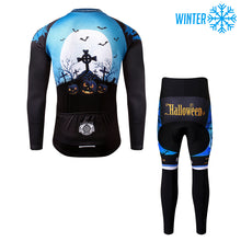 Load image into Gallery viewer, Thriller Rider Sports Bicycle Clothing Mens Cycling Jackets and Tights Winter Kit(Ghost Castle)
