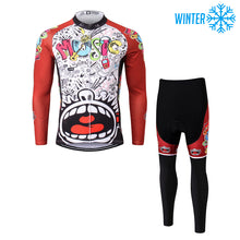 Load image into Gallery viewer, Thriller Rider Sports Bicycle Clothing Mens Cycling Jackets and Tights Winter Kit(Love Music)
