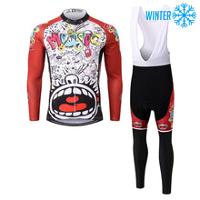 Load image into Gallery viewer, Thriller Rider Sports Bicycle Clothing Mens Cycling Jackets and Bib Tights Winter Kit(Love Music)
