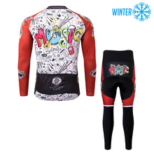 Load image into Gallery viewer, Thriller Rider Sports Bicycle Clothing Mens Cycling Jackets and Tights Winter Kit(Love Music)
