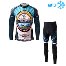 Load image into Gallery viewer, Thriller Rider Sports Bicycle Clothing Mens Cycling Jackets and Tights Winter Kit(Mountian Bike Bicycle Club)
