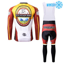 Load image into Gallery viewer, Thriller Rider Sports Bicycle Clothing Mens Cycling Jackets and Bib Tights Winter Kit(Mountian Bike Bicycle Club)
