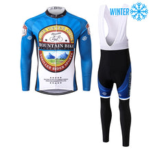 Load image into Gallery viewer, Thriller Rider Sports Bicycle Clothing Mens Cycling Jackets and Bib Tights Winter Kit(Mountian Bike Bicycle Club)
