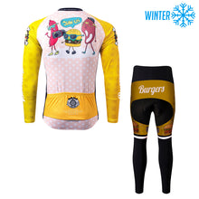 Load image into Gallery viewer, Thriller Rider Sports Bicycle Clothing Mens Cycling Jackets and Tights Winter Kit(The Burgers)
