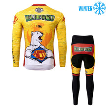 Load image into Gallery viewer, Thriller Rider Sports Bicycle Clothing Mens Cycling Jackets and Tights Winter Kit(Heal The World)
