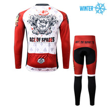 Load image into Gallery viewer, Thriller Rider Sports Bicycle Clothing Mens Cycling Jackets and Tights Winter Kit(Ace of Spades)
