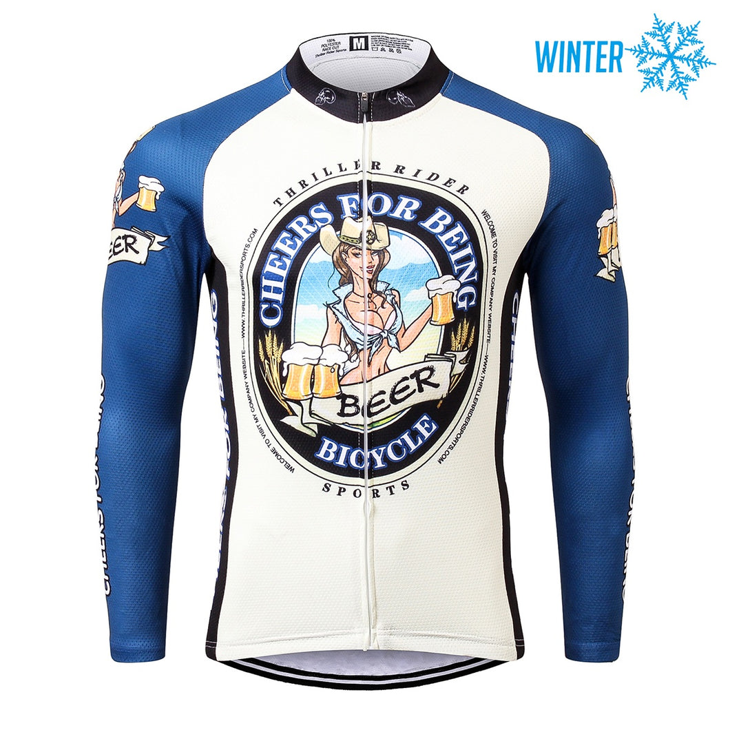 Thriller Rider Sports Bicycle Clothing Mens Cycling Jackets Winter(Cheer for Being)