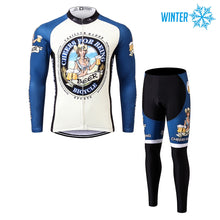 Load image into Gallery viewer, Thriller Rider Sports Bicycle Clothing Mens Cycling Jackets and Tights Winter Kit(Cheer for Being)
