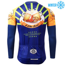 Load image into Gallery viewer, Thriller Rider Sports Bicycle Clothing Mens Cycling Jackets Winter(I Like Beer)
