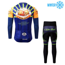 Load image into Gallery viewer, Thriller Rider Sports Bicycle Clothing Mens Cycling Jackets and Tights Winter Kit(I Like Beer)
