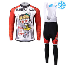 Load image into Gallery viewer, Thriller Rider Sports Bicycle Clothing Mens Cycling Jackets and Bib Tights Winter Kit(Manipulated)
