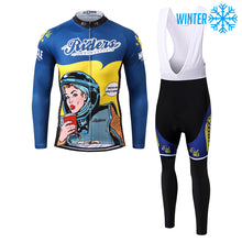 Load image into Gallery viewer, Thriller Rider Sports Bicycle Clothing Mens Cycling Jackets and Bib Tights Winter Kit(Riders)
