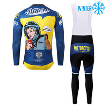 Load image into Gallery viewer, Thriller Rider Sports Bicycle Clothing Mens Cycling Jackets and Bib Tights Winter Kit(Riders)
