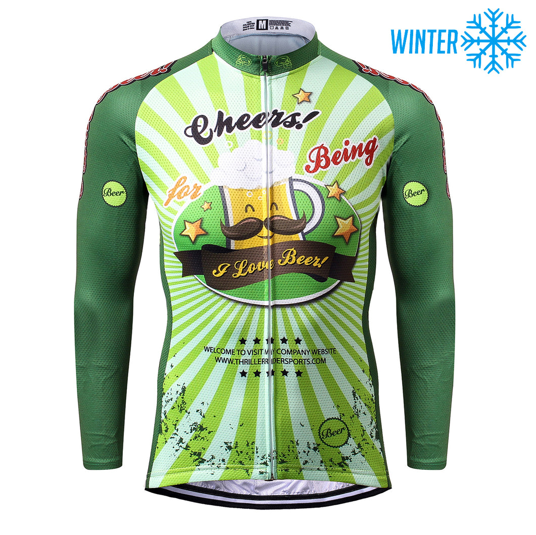 Thriller Rider Sports Bicycle Clothing Mens Cycling Jackets Winter(Cheer for Being)