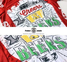 Load image into Gallery viewer, Thriller Rider Sports Bicycle Clothing Mens Cycling Jersey Long Sleeve(Cheers &amp; Beers)
