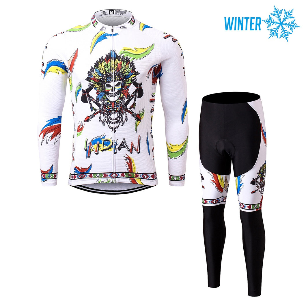 Thriller Rider Sports Bicycle Clothing Mens Cycling Jackets and Tights Winter Kit(Indian)