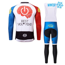 Load image into Gallery viewer, Thriller Rider Sports Bicycle Clothing Mens Cycling Jackets and Bib Tights Winter Kit(Rest Your Mind)
