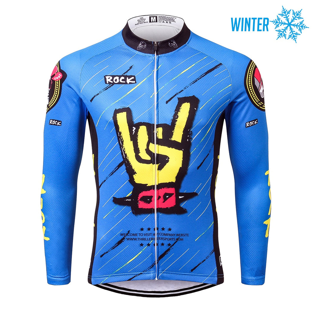 Thriller Rider Sports Bicycle Clothing Mens Cycling Jackets Winter(Rock)