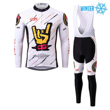 Load image into Gallery viewer, Thriller Rider Sports Bicycle Clothing Mens Cycling Jackets and Bib Tights Winter Kit(Rock)
