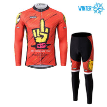 Load image into Gallery viewer, Thriller Rider Sports Bicycle Clothing Mens Cycling Jackets and Tights Winter Kit(Bastard)
