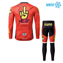 Load image into Gallery viewer, Thriller Rider Sports Bicycle Clothing Mens Cycling Jackets and Tights Winter Kit(Bastard)
