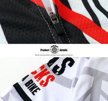 Load image into Gallery viewer, Thriller Rider Sports Bicycle Clothing Mens Cycling Jackets and Bib Tights Winter Kit(Gas Sucks Ride a Bike)
