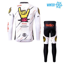 Load image into Gallery viewer, Thriller Rider Sports Bicycle Clothing Mens Cycling Jackets and Tights Winter Kit(Aloha)
