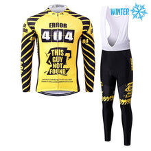 Load image into Gallery viewer, Thriller Rider Sports Bicycle Clothing Mens Cycling Jackets and Bib Tights Winter Kit(Error 404)
