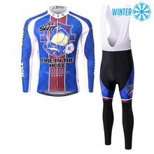 Load image into Gallery viewer, Thriller Rider Sports Bicycle Clothing Mens Cycling Jackets and Bib Tights Winter Kit(Fire in The Hole)
