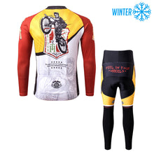 Load image into Gallery viewer, Thriller Rider Sports Bicycle Clothing Mens Cycling Jackets and Tights Winter Kit(Feel in Your Wheels)
