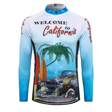 Load image into Gallery viewer, Thriller Rider Sports Bicycle Clothing Mens Cycling Jersey Long Sleeve(Welcome to California)
