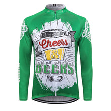 Load image into Gallery viewer, Thriller Rider Sports Bicycle Clothing Mens Cycling Jersey Long Sleeve(Cheers &amp; Beers)
