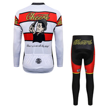 Load image into Gallery viewer, Thriller Rider Sports Bicycle Clothing Mens Cycling Jersey Long Sleeve and Trousers Kit(Cheers for Being)
