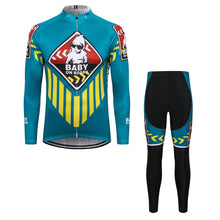 Load image into Gallery viewer, Thriller Rider Sports Bicycle Clothing Mens Cycling Jersey Long Sleeve and Trousers Kit(Baby on Board)
