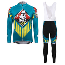 Load image into Gallery viewer, Thriller Rider Sports Bicycle Clothing Mens Cycling Jersey Long Sleeve and Bib Trousers Kit(Baby on Board)
